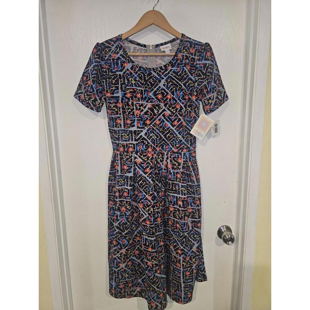 Lularoe Amelia Zipper Back Dress Size Large